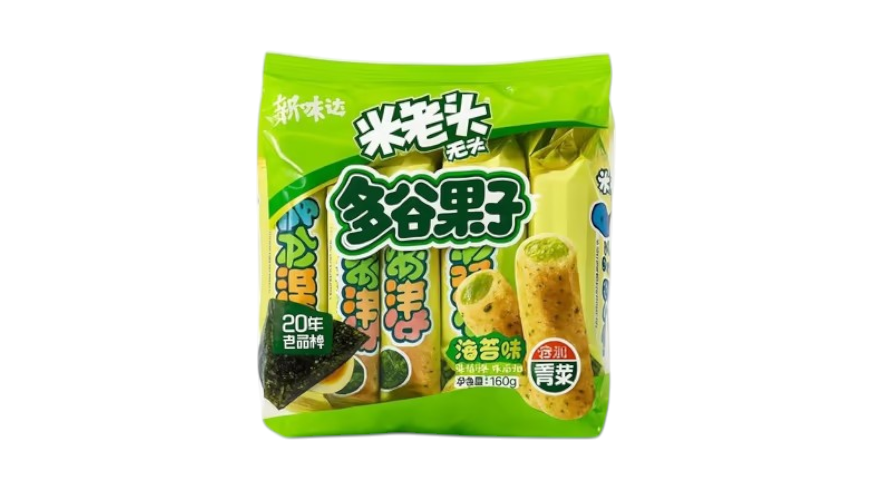 Мультизлаковые палочки с нори Mi Lao Tou 米老头 160 г