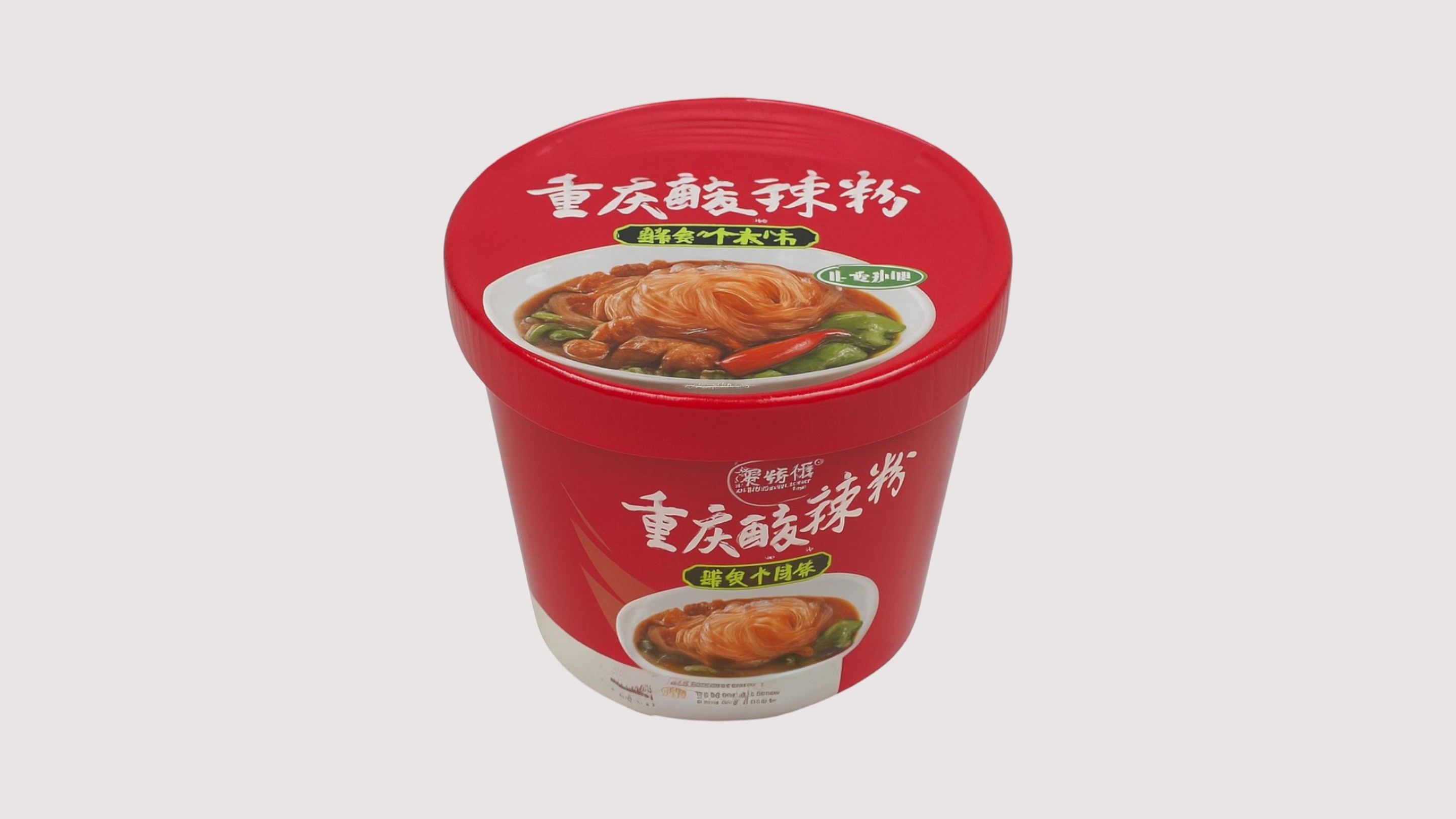 Лапша крахмальная быстрого приготовления кисло-острая со вкусом говядины Qiaoxifu 俏媳妇 118 г