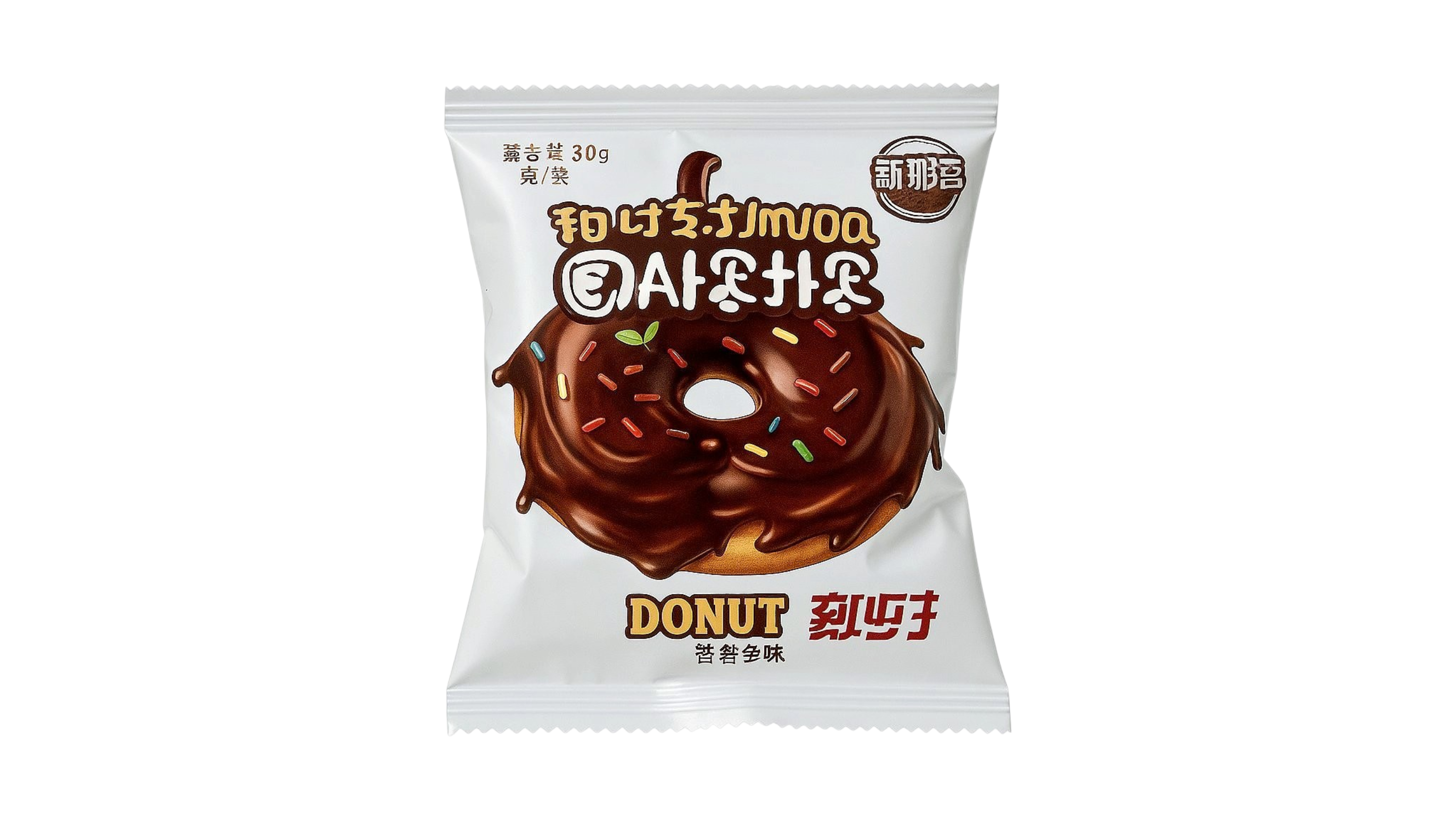 Мини-пончик со вкусом шоколада Qianlezy 30 г